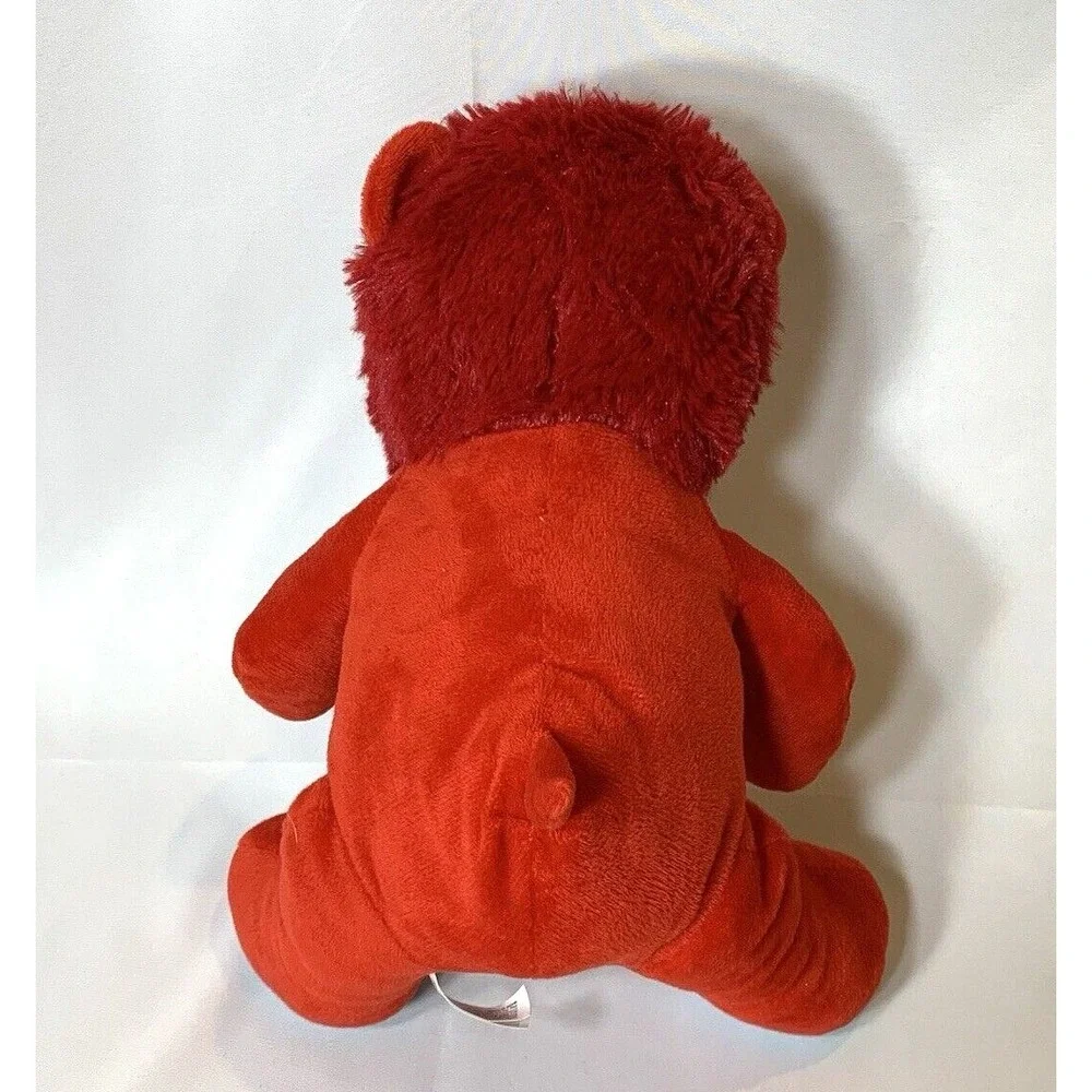 Toy‎ Factory Plush Lion Red White Aqua Blue Stuffed Animal Stuffie